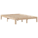 sengeramme med skuffer 150x200 cm massivt fyrretræ