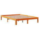 sengeramme med skuffer 140x200 cm massivt fyrretræ gyldenbrun