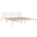 sengeramme med skuffer 180x200 cm massivt fyrretræ hvid