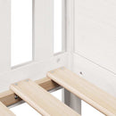 sengeramme til juniorseng m. skuffer 90x200 cm massivt fyr