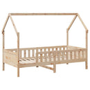sengeramme til juniorseng m. skuffer 90x190 cm massivt fyr
