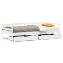 daybed med skuffer 90x200 cm massivt fyrretræ