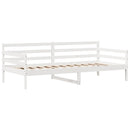 daybed med skuffer 90x200 cm massivt fyrretræ hvid