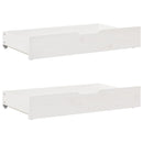 daybed med skuffer 90x200 cm massivt fyrretræ hvid