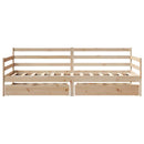 daybed med skuffer 90x190 cm massivt fyrretræ