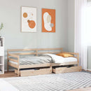 daybed med skuffer 90x190 cm massivt fyrretræ