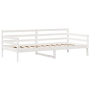 daybed med skuffer 90x190 cm massivt fyrretræ hvid