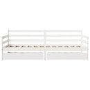 daybed med skuffer 90x200 cm massivt fyrretræ
