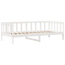daybed med skuffer 90x200 cm massivt fyrretræ hvid