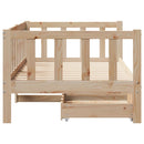 daybed med skuffer 90x190 cm massivt fyrretræ