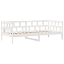 daybed med skuffer 80x200 cm massivt fyrretræ hvid