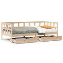 daybed med skuffer 90x190 cm massivt fyrretræ
