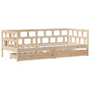 daybed med skuffer 90x190 cm massivt fyrretræ
