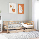 daybed med skuffer 90x190 cm massivt fyrretræ