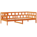 daybed med skuffer uden madras 90x200 cm massivt træ gyldenbrun
