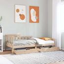 daybed med skuffer 80x200 cm massivt fyrretræ