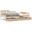 daybed med skuffer 90x190 cm massivt fyrretræ