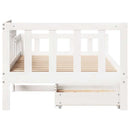 daybed med skuffer 90x190 cm massivt fyrretræ