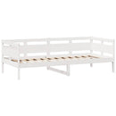 daybed med skuffer 90x200 cm massivt fyrretræ hvid