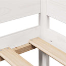 daybed med skuffer 90x200 cm massivt fyrretræ hvid