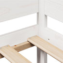 daybed med skuffer 80x200 cm massivt fyrretræ hvid