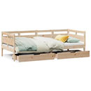 daybed med skuffer 90x190 cm massivt fyrretræ