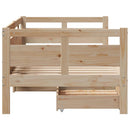 daybed med skuffer 90x190 cm massivt fyrretræ