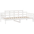 daybed med skuffer 80x200 cm massivt fyrretræ hvid