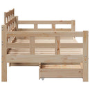 daybed med skuffer 90x190 cm massivt fyrretræ