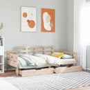 daybed med skuffer 90x190 cm massivt fyrretræ