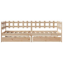 daybed med skuffer 90x190 cm massivt fyrretræ