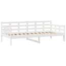 daybed med skuffer 90x200 cm massivt fyrretræ hvid