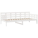 daybed med skuffer 90x190 cm massivt fyrretræ hvid