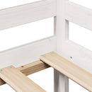daybed med skuffer 90x190 cm massivt fyrretræ hvid