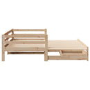 daybed med skuffer 90x200 cm massivt fyrretræ