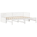 daybed med skuffer 90x200 cm massivt fyrretræ hvid
