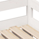 daybed med skuffer 90x200 cm massivt fyrretræ hvid