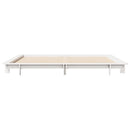 sengeramme uden madras 200x200 cm massivt fyrretræ hvid