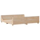 sengeramme uden madras 200x200 cm massivt fyrretræ