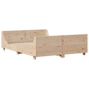 sengeramme uden madras 160x200 cm massivt fyrretræ