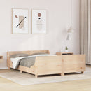 sengeramme uden madras 150x200 cm massivt fyrretræ