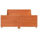 sengeramme uden madras 140x200 cm massivt fyr gyldenbrun