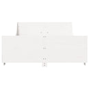 sengeramme uden madras 140x190 cm massivt fyrretræ hvid