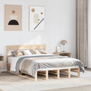 sengeramme uden madras 140x200 cm massivt fyrretræ