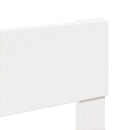 sengeramme uden madras 140x200 cm massivt fyrretræ hvid