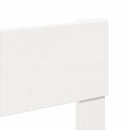 sengeramme uden madras 150x200 cm massivt fyrretræ hvid