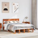 sengeramme uden madras 160x200 cm massivt fyrretræ gyldenbrun