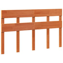 sengeramme uden madras 135x190 cm massivt fyrretræ brun