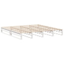 sengeramme uden madras 180x200 cm massivt fyrretræ hvid