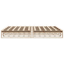 sengeramme uden madras 200x200 cm massivt fyrretræ